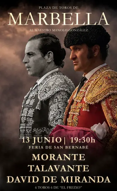 Cartel toros 13 junio Marbella